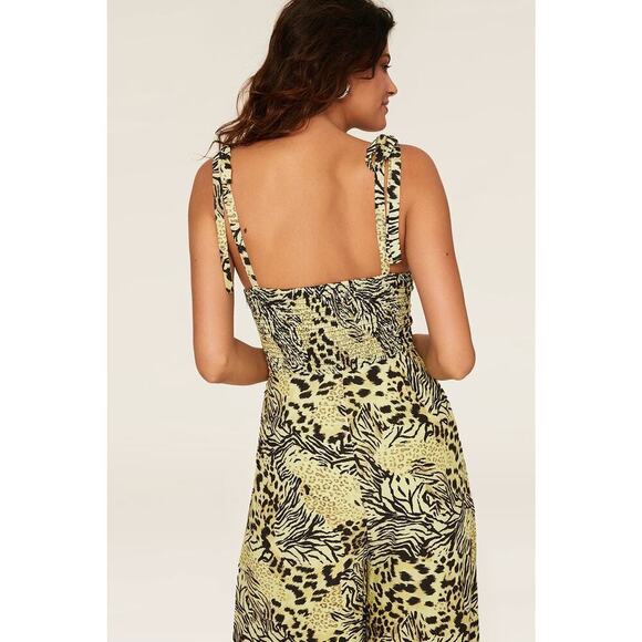 Fame and Partners Jumpsuit Suraya Safari Citrus Yellow Size 0 - Picture 4 of 16